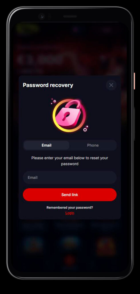reset pass yepcasino